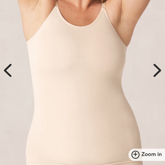 Shapermint Empetua Essentials All Day Every Day Scoop Neck Cami BEIGE SMALL+ XXL - Picture 4 of 16